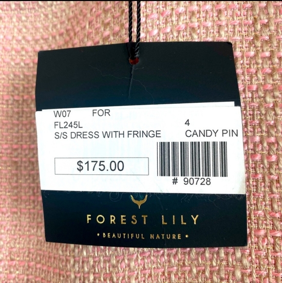 Forest Lily Tweed Dress with Fringe - Picture 9 of 9